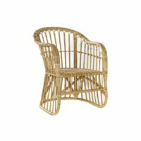Leunstoel DKD Home Decor Lichtbruin Rotan (62 x 72 x 83 cm)