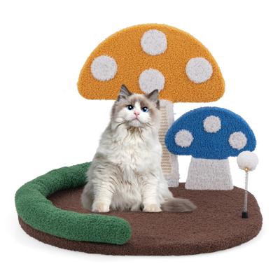 Krabpaal in Paddenstoellook Kattenboom met Kattenbed Sisal-Krabplank & Shuttle Hoofdsteun Klimboom Speelboom Kattenkrabpaal