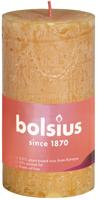 Rustiek Shine stompkaars 100/50 Honeycomb Yellow - Bolsius