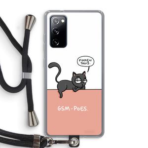 GSM poes: Samsung Galaxy S20 FE / S20 FE 5G Transparant Hoesje met koord