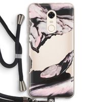 Roze stroom: Xiaomi Redmi 5 Transparant Hoesje met koord