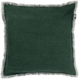 Dutch Decor - BURTO - Sierkussen 45x45 cm - gewassen katoen - Mountain view - groen