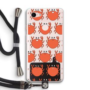 Krab: Pixel 3 XL Transparant Hoesje met koord