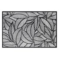 Rechthoekige placemat Jungle zwart PVC 45 x 30 cm - thumbnail