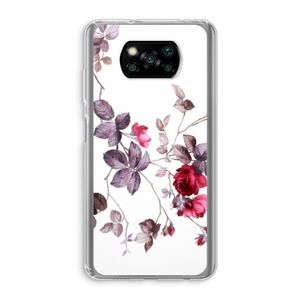 Mooie bloemen: Xiaomi Poco X3 NFC Transparant Hoesje