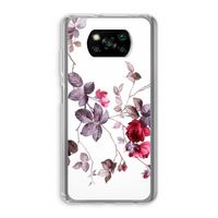 Mooie bloemen: Xiaomi Poco X3 NFC Transparant Hoesje