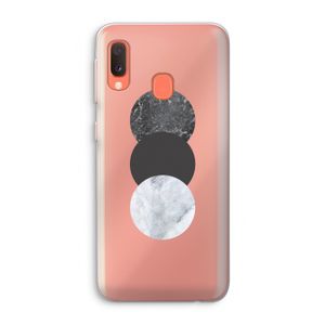 Marmeren cirkels: Samsung Galaxy A20e Transparant Hoesje
