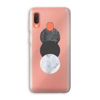 Marmeren cirkels: Samsung Galaxy A20e Transparant Hoesje