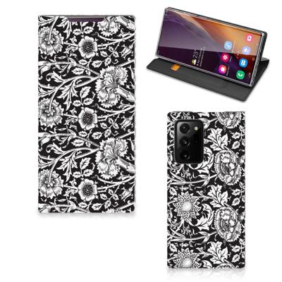 Samsung Galaxy Note 20 Ultra Smart Cover Black Flowers Samsung Galaxy Note 20 Ultra Smart Cover Black Flowers