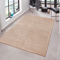 Velours Vloerkleed Sensation - 140x200cm - Taupe Modern Vloerkleed - 123vloerkleed.nl is de online webshop voor vloerkleden en woonaccessoires. - thumbnail