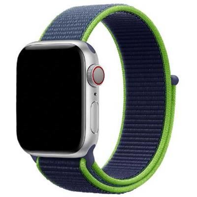 Apple Watch Nylon Geweven Sport Band - Neon Limoen - 38, 40, 41 & 42mm Apple Watch Nylon Geweven Sport Band - Neon Limoen - 38, 40, 41 & 42mm