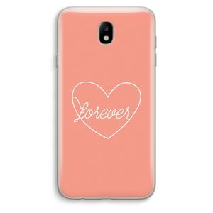 Forever heart: Samsung Galaxy J7 (2017) Transparant Hoesje