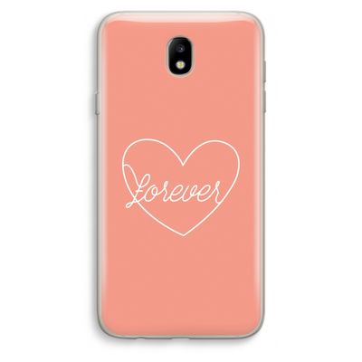 Forever heart: Samsung Galaxy J7 (2017) Transparant Hoesje