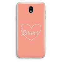 Forever heart: Samsung Galaxy J7 (2017) Transparant Hoesje