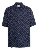 Marcelo Burlon County of Milan chemise de pyjama à imprimé Stitch Cross - Bleu