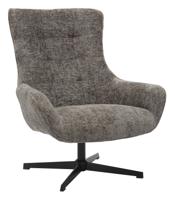 Artistiq Draaifauteuil 'Erskine' Chenille, kleur Donkergrijs