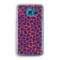 Purple Giraffe: Samsung Galaxy S6 Transparant Hoesje