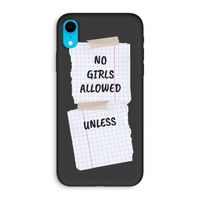 No Girls Allowed Unless: iPhone XR Biologisch afbreekbaar hoesje