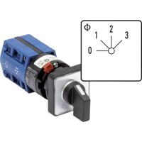 Kraus & Naimer CG4.A261.FS2 Wisselschakelaar 10 A 3 x 60 ° Grijs, Zwart 1 stuk(s)