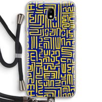 Majorelle Blue Print: Samsung Galaxy J7 (2017) Transparant Hoesje met koord