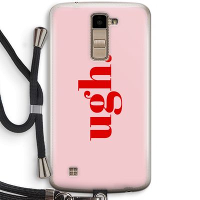 Ugh: LG K10 (2016) Transparant Hoesje met koord
