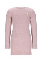 Le Chic winter jurk meisjes - roze - Saknita - gebreid