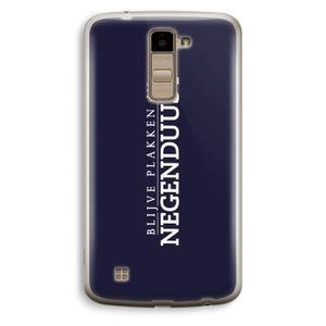 Blijve plakken in Negenduust: LG K10 (2016) Transparant Hoesje