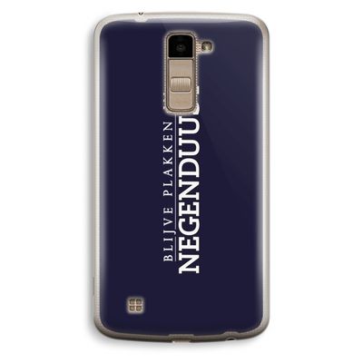 Blijve plakken in Negenduust: LG K10 (2016) Transparant Hoesje