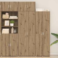 Opbergkast artisanaal eikenkleurig 70 x 42.5 x 225 cm