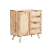 Dressoir Home ESPRIT Natuurlijk Metaal Rotan Rubberwood 73,5 x 35 x 78 cm
