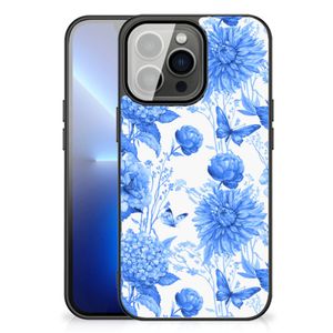 Bloemen Hoesje voor iPhone 13 Pro Max Flowers Blue