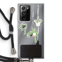 Hang In There: Samsung Galaxy Note 20 Ultra / Note 20 Ultra 5G Transparant Hoesje met koord