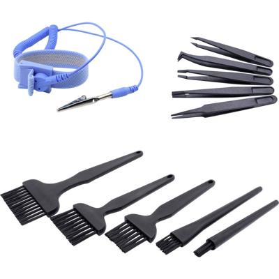 Quadrios ESD-armband Blauw Drukknop 10 mm