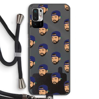 Drake Away: Xiaomi Redmi Note 10 5G Transparant Hoesje met koord