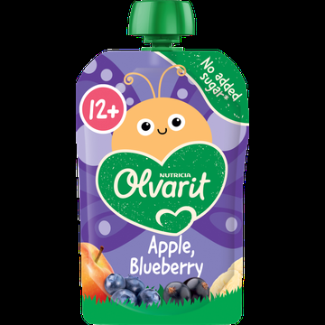 Olvarit Knijpfruit Appel Blauwe Bes 12+ Maanden 100 g bij Jumbo