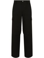 Dolce & Gabbana pantalon droit en coton à poches cargo - Noir - thumbnail