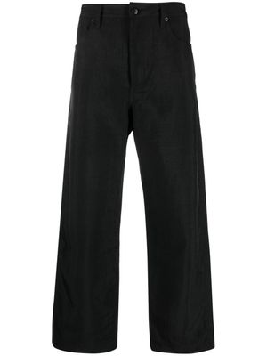 Eckhaus Latta pantalon Husk à coupe courte - Noir