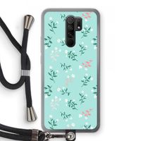 Small white flowers: Xiaomi Redmi 9 Transparant Hoesje met koord