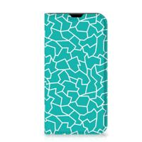 iPhone 13 Mini | Bookcase | Cracks Blue