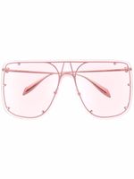 Alexander McQueen Eyewear lunettes de soleil à monture oversize - Rose