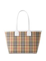 Burberry sac cabas à motif Vintage Check - Marron - thumbnail