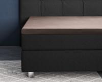 Primaviera Deluxe Topper Satijn Hoeslaken Taupe 140 x 200