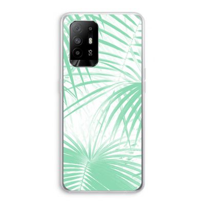 Palmbladeren: Oppo A95 5G Transparant Hoesje