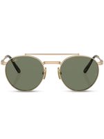 Ray-Ban lunettes de soleil rondes en titane - Or