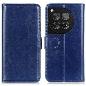 OnePlus 12 Wallet Case met Magnetische Sluiting - Blauw