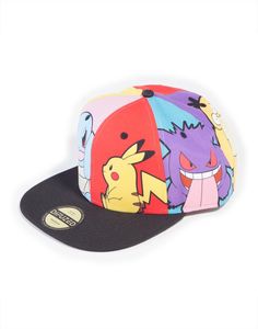 Pokemon Snapback Cap Multi Pop Art