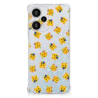 Doorzichtige Silicone Hoesje voor Xiaomi Poco F5 Katten Emojis