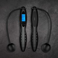 Draadloos Springtouw - Digitaal Display met Calorieteller, Sprongenteller en Snelheids/meter - Cordless Jump Rope - - thumbnail