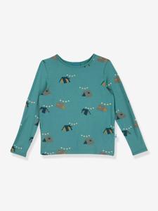 T-shirt met lange mouwen voor kinderen JUHANNUS SUN FINKID groen