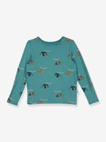 T-shirt met lange mouwen voor kinderen JUHANNUS SUN FINKID groen